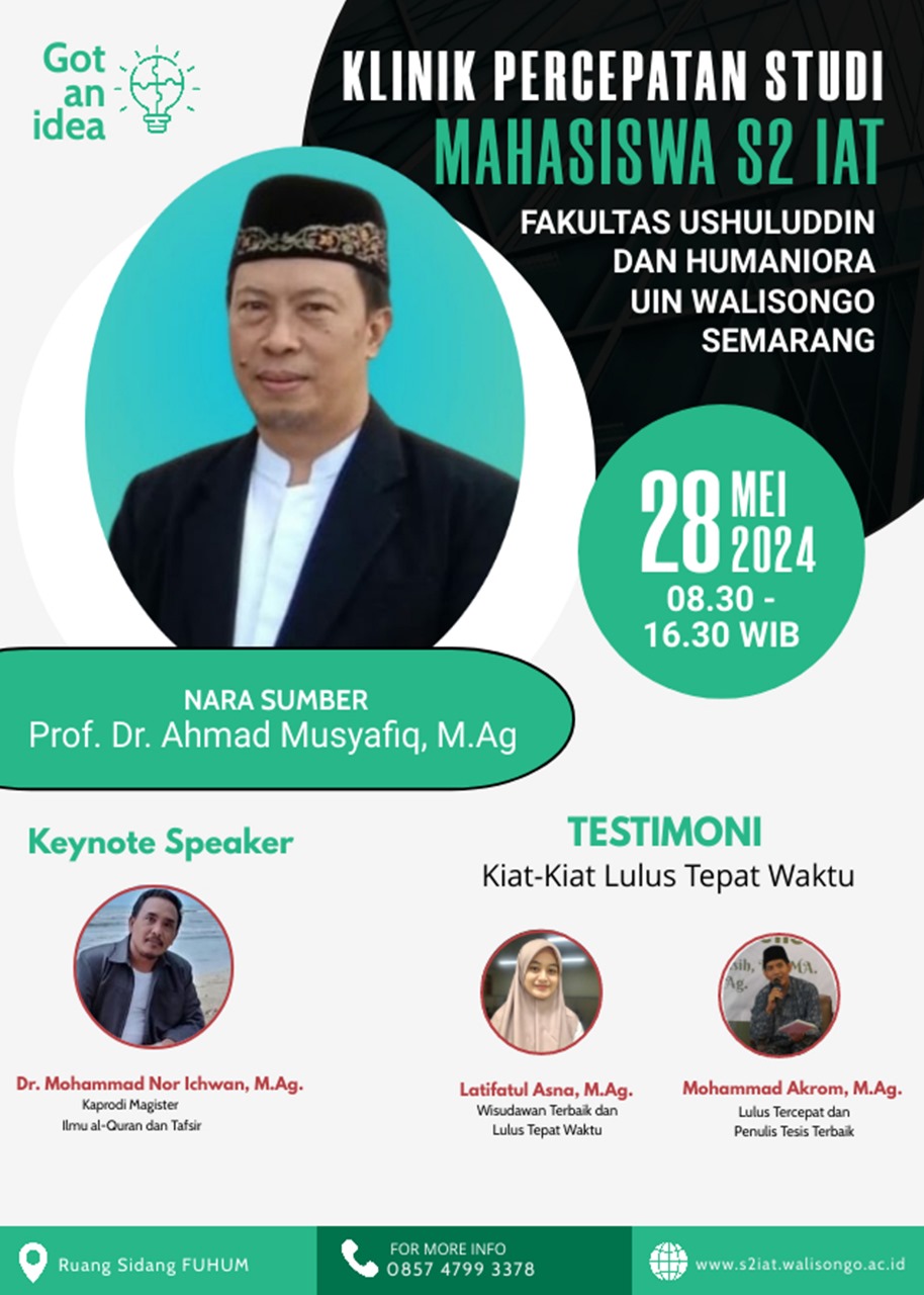 Dorong Mahasiswa Lulus Tepat Waktu, Prodi Magister Ilmu Al-Quran dan Tafsir UIN Walisongo Helat Klinik Percepatan Studi